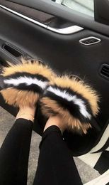 Slippers Slippers Newly Arrived Girl Luxury Fluffy Fur Slide for Womens Indoor Warmth Flip Cover Women Amazing Wholesale Heat H2403266TI9