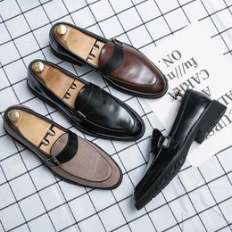 Dress Shoes Vintage British Party Formal Loafers Breathable Driving Workplace Occasion Oxford Leather