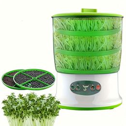 US Plug Fully Automatic Intelligent Household Mini Portable Large Capacity Multifunctional Barrel Vegetable Hine, Self-made Sprout, Mung Bean Hine Produced