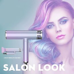 Professional Strong Wind Salon Hair Dryer Cold and Air Negative Ion Silent Hair Care Folding Hair Dryer 240312