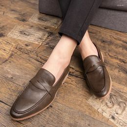 Casual Shoes 2024 Male Breathable Mens Loafers Driving Lightweight Luxury Designers Men Leather Plus Size 46 47