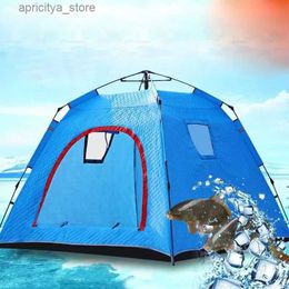 Tents and Shelters 2-3 person camping tent outdoor fully automatic thickened cotton winter backpack tent natural hiking and fishing equipment24327