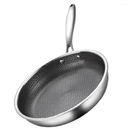 Pans Pot Omelette Pan Work Honeycomb Flat Bottom Stainless Steel Non-stick Cookware