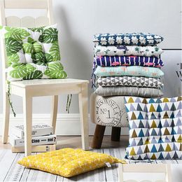 Cushion/Decorative Pillow Printed Thicken Round Square Chair Car Cushion Seat Throw Pillows Meditation Cushions Sofa Diy Christmas Hom Dhv3O