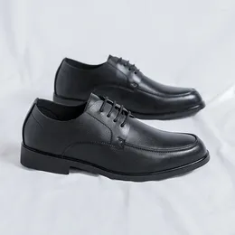 Casual Shoes 2024 Men's Genuine Leather Conference Business Banquet Senior Formal British Style