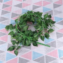 Decorative Flowers Artificial Fake Scindapsus Leaves Greenery Ivy Vine Plants For Home Decor Indoor Outdoor (Scindapsus Leaves)