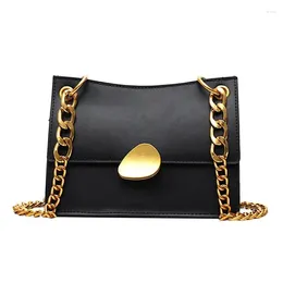 Shoulder Bags Fashion Simple Small Square Bag Women's Designer Handbag 2024 High Quality PU Leather Chain Mobile Phone