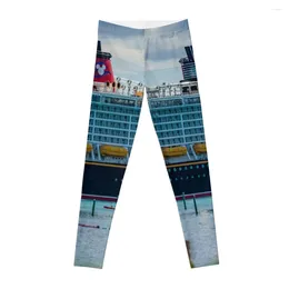 Active Pants Fantasy Docked At Castaway Cay Leggings Legging Sexy Woman Women Sportwear Exercise Clothing For Womens