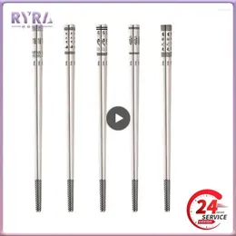 Chopsticks 316 -grade Stainless Steel High-grade Hollow 304 Non-mold Anti-mildew Anti-skid High Temperature Household