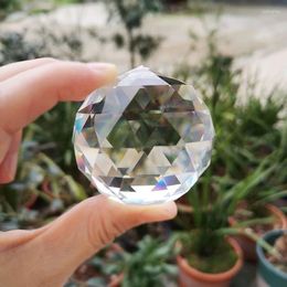 Decorative Figurines 2/3/4cm Crystal Faceted Ball Glass Paperweight Fengshui Crafts Door Handle Home Sphere Gifts Globe Pography Props