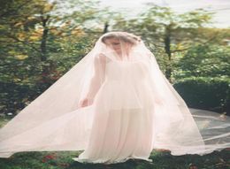 4M Length Wedding Veil Two Layer Bridal Veil Cut Edge White Ivory Champange With comb3361764