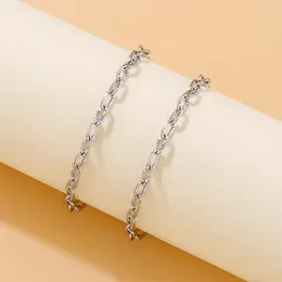 Link Bracelets Italian Charm Bracelet In Stainless Steel 3mm Couple Waterproof Jewellery Silver Colour Fashion Hand Chain For Women Gift
