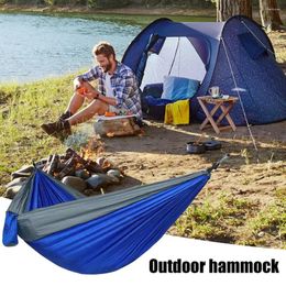 Camp Furniture Sleeping Hammock Durable Portable Camping With Strong Load-bearing Capacity For Outdoor Adventures Single