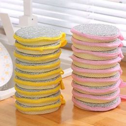Sponge Pan Double Side Pot Dishwashing Wash Sponges Household Cleaning Tools Kitchen Tableware Dish Washing Brush s ing