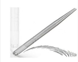 100Pcs silver professional permanent makeup pen 3D embroidery makeup manual pen tattoo eyebrow microblade 3473346