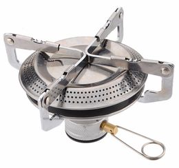 Outdoor Picnic Barbecue Camping Equipment Portable Stainless Steel Camp Collapsible Bracket Gas Stove With bag2705170