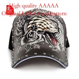 Men's Leopard Head Printed Baseball Personalised Trendy Street Fashion Tattood Hat: Women's Willow Nail Hat