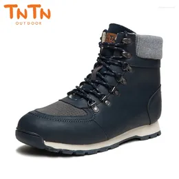 Fitness Shoes 2024 TNTN Waterproof Mens Fleece Snow Boots Outdoor Hiking Men Breathable Winter Walking For Warm