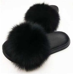 Slippers Slippers Newly Arrived Girl Luxury Fluffy Fur Slide for Womens Indoor Warmth Flip Cover Women Amazing Wholesale Heat H24032631XY