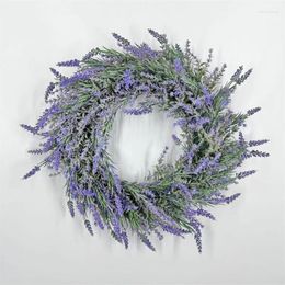 Decorative Flowers Fake Spring Lavenders Wreath Flower Accent Elegant Delight Decors Eye Catching & Long Term Use