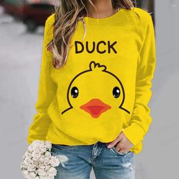 Women's Hoodies Cute Duck 3d Print Hoodie Women Fashion Animal Sweatshirt Girl Coat Sweat Kawaii Clothes Funny Pig Sudadera O-neck