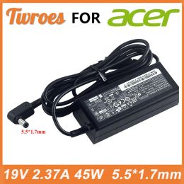 Adapter 45W 19V 2.37A 5.5*1.7MM Laptop Adapter Charger For Acer Aspire 3 A31431 A515513509 E5573516D Series Notebook Power Supply