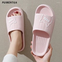 Slippers Cute Thick Platform Bathroom Home Women Fashion Soft Sole EVA Indoor Slides Woman Sandals Summer Non-slip Flip Flops