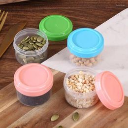 Storage Bottles Portable Transparent Mini Jars Salad Dressing Container With Lids Airtight Stackable Leakproof Tomato Sauce Jar Lunch Bento