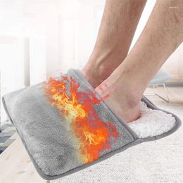 Carpets Winter USB Charging Electric Foot Heating Pad Universal Soft Plush Washable Warmer Heater Household Warming Mat