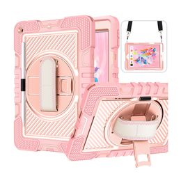 Case di tablet per iPad 10.2 (2019/2020/2021) 10,2 pollici, custodia per supporto rotante a 360 gradi con custodia in silicone a spalla per pad 10.2 7/8/19 compressa, 3 in 1 coperchio protettivo compresso