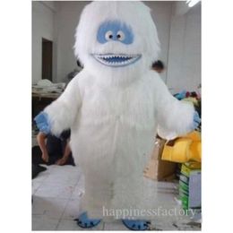 Mascot Costumes Halloween Christmas White Snow Monster Mascotte Cartoon Plush Fancy Dress Mascot Costume