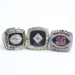 1981 1988 2021 Cincinnati Tiger Afc All-american Champion Ring Set 3 Pcs