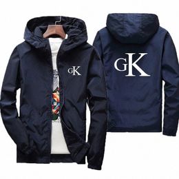 new Korean Spring and Autumn casual men's hooded jacket, oversized men's hooded jacket, fiable top k5Ug#