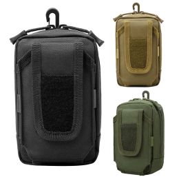 Bags 1000D Tactical Molle Pouch Belt Waist Pack EDC Tool Bag Purse Mobile Phone Case Hunting Compact Bag Camping Pack