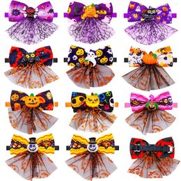 Dog Apparel 50PCS Halloween Bow Tie Fashion Accessories For Dogs Grooming Supplies Samll