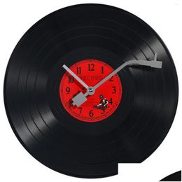 Wall Clocks Creative Lasting Quality Clock Decor Record Household Exquisite For Gift Option Drop Delivery Home Garden Dhlx4