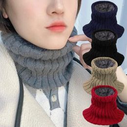 Scarves Winter Warm Scarf Women Men Solid Colour Windproof Neck Protection Outdoor Shopping Cycling Simple Accessories