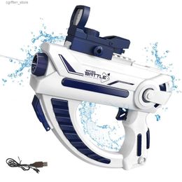 Gun Toys Electric Galaxy Water Gun - a futuristic high-capacity toy with unique design used for epic outdoor entertainment and gaming rechargeable240327