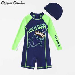 One-Pieces Swimsuit Boy One Piece Bodysuit Bathing Swimming Suit for Boys UPF50 UV Protection Childrens Swimwear Summer Beach Clothes 2024 24327