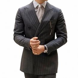casual Suits For Men Black Blazer Prom Tuxedo 2-Piece Busin Trajes De Boda Para Hombres 2024 Slim Fit Daily Jacket Pants M747#