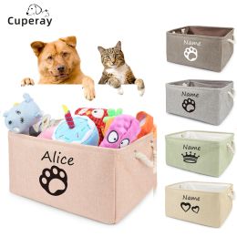 Toys Custom Dog Toy Box Dog Toy Basket, Collapsible,Dog Toy Bin with Comfortable Handles for Storage of Dog Toys, Dog Accessories