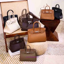10A top quality bag women purse Designer Tote Hremms Birkks Bags New Bag High Grade Top Layer Togo Cowhide Genuine Handheld With Real Logo