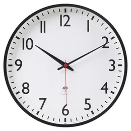 Wall Clocks 11.5" Indoor Round Black & White Schoolhouse Analog Clock Living Room Decoration Quiet Kitchen Office Bedroom Use 2024