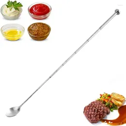 Spoons Long Stirring Spoon Extending Bar Handled And Extendable Mixing For Drinks Picnic Travel Barbecue