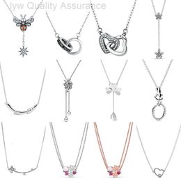 デザイナーPandoras Necklace Pan Jiayin S925 Tassel Pendant Necklace Diy Round Diamond Necklaceシリーズ