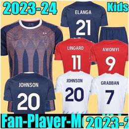 Sports Socks 3Xl 4Xl Nottingham 23 24 Lingard Soccer Jerseys Grabban Johnson Surridge 2023 2024 Men Kids Forest Awoniyi Ameobi Krovino Otxal