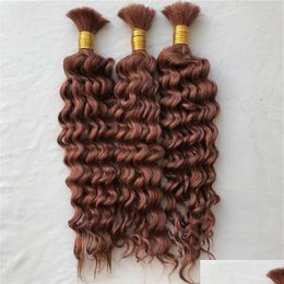 Hair Bulks Bks Deep Wave Bk Extensions Brazilian Human No Weft 33 For Braiding Fdshine Drop Delivery Products Dhykr