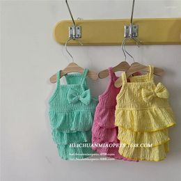 Dog Apparel Lace Suspender Skirt Pet Clothes Solid Dress Clothing Dogs Sweet Super Small Cute Chihuahua Summer Green Girl Mascotas