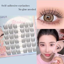 False Eyelashes Self-Adhesive Korean Girl Group Eye Lashes Makeup Glue-Free Natural Lash Extension Supplies Wholesale