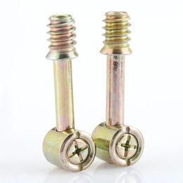 2024 M6 Furniture Hardware Three In One Connector / Bed Four In One Assembly Hammer Nut Screw Eccentric FittingBed Assembly Hammer Nut